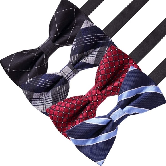 MEN’S 8 PACK CLIP ON BOW TIE BUNDLE SET *NEW* - Picture 3 of 7